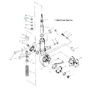 Szybka dostawa Nakrętka amortyzatora oem Polaris 1999-18 7547104