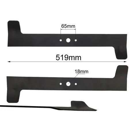 Niska cena Nóże traktorka 519mm Honda HF2213, HF2216