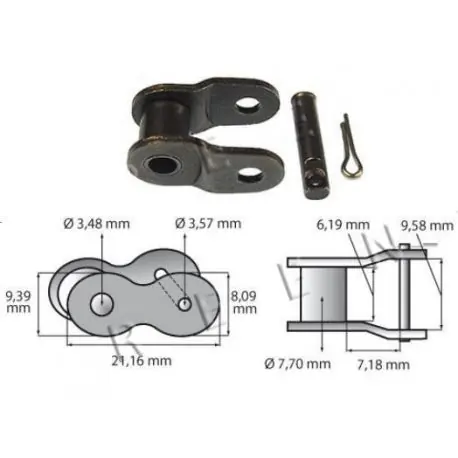 Półogniwo łańcuchaskok 1/2" Zamów dziś
