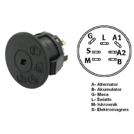 Premium Włącznik zapłonu do traktorków Husqvarna CTH160
