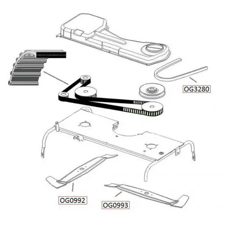 Pasek dwustronnie zębaty ETESIA Hydro 100 Nowość