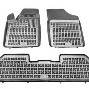 Nowość Dywaniki Gumowe Peugeot Partner 5-cio miejscowy (1997-2007), korytka, REZAW-PLAST