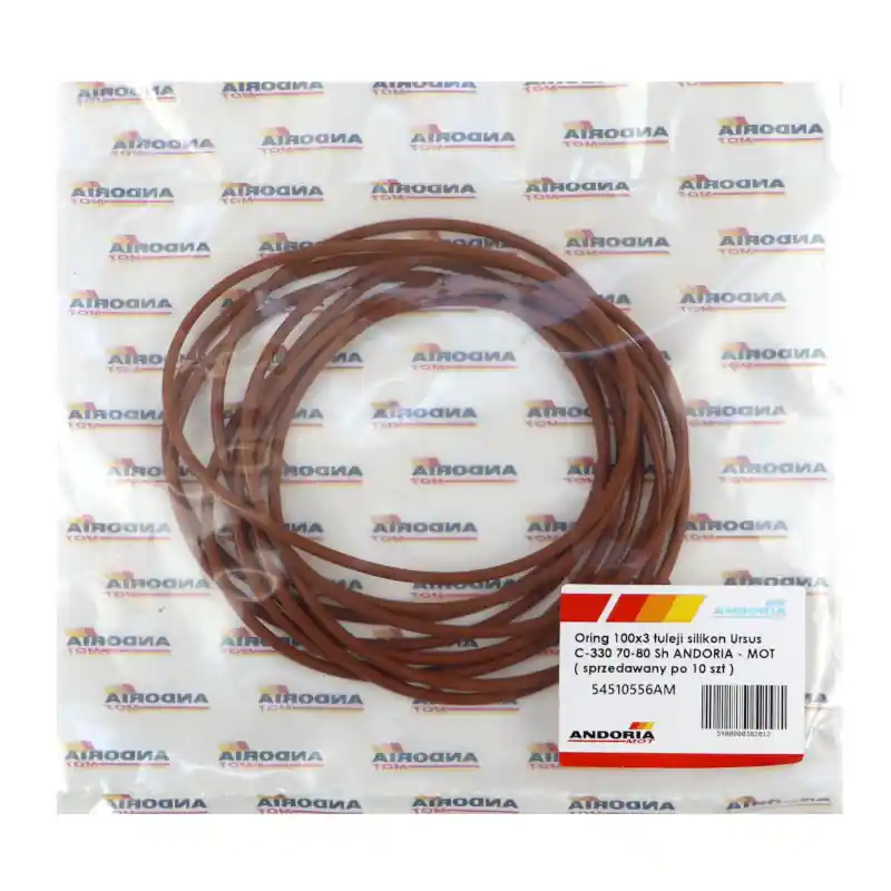 Darmowy zwrot ORING 100x3 TULEI SILIKON C-330 ANDORIA-MOT 54510556AM
