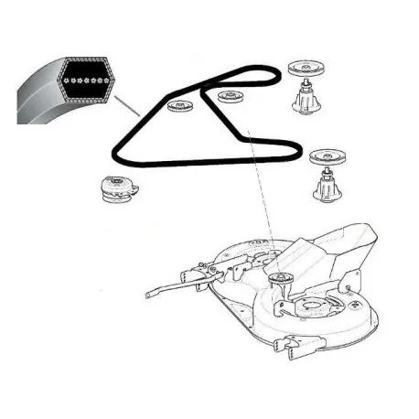 Ekspresowa dostawa Pasek dwustronnie klinowy AA86