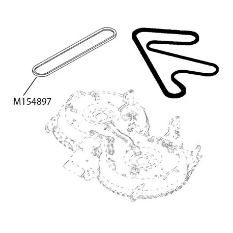 Premium Pasek dwustronnie klinowy John Deere X304