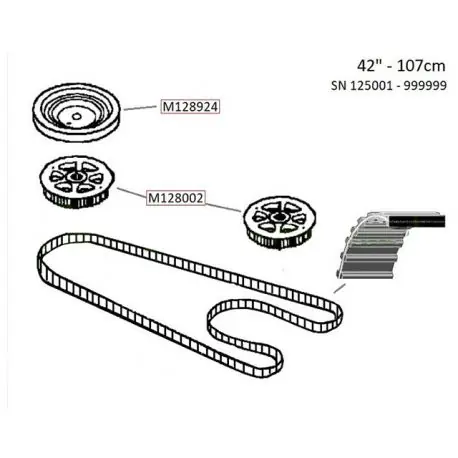 Pasek dwustronnie zębaty John Deere LX277 Tylko do końca tygodnia