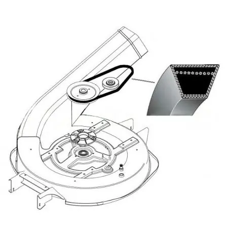Pasek klinowy napędu noży Etesia Bahia Ekspresowa dostawa