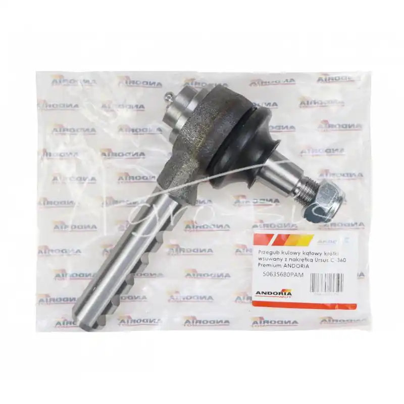 Tylko do końca tygodnia PRZEGUB KULOWY KATOWY KRÓTKI FREZOWANY Z NAKRĘTKĄ REGULACYJNĄ C-360 ANDORIA-MOT 50635680