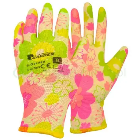 Dostępne od ręki Rękawice poliestrowe S-GARDEN 8 (M)
