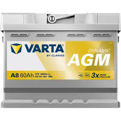 Ograniczona ilość Varta Dynamic AGM A8 12V 60 Ah / 680 A START-STOP
