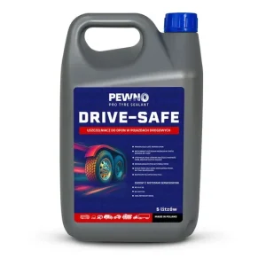 POLSKI USZCZELNIACZ DO OPON SAMOCHODOWYCH I CIĘŻAROWYCH + APLIKATOR DRIVE-SAFE 5L PEWNO Darmowa dostawa