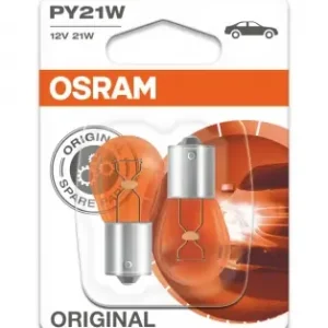 PY21W OSRAM ORIGINAL - 12V - 21W - BAU15s (2 szt.) Nie przegap
