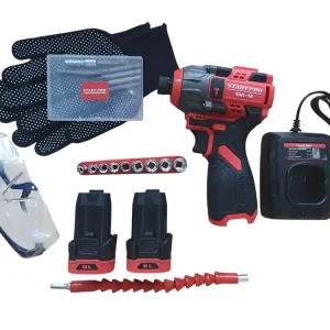 ZAKRĘTARKA UDAROWA AKUMULATOROWA, 3 TRYBY - 50/100/150NM 2x2AH + AKCESORIA STARTPRO SWI-16 Niska cena