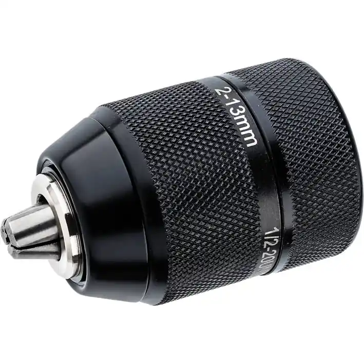 UCHWYT WIERTARKI SAMOZACISKOWY 1/2" 2,0-13MM GŁOWICA METALOWA, CZARNA DREL Szybka dostawa