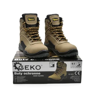 Dostępne od ręki BUTY OCHRONNE MODEL NR.7 NUBUK WYSOKIE R-42 GEKO