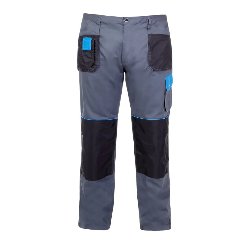 SPODNIE OCHRONNE SZARO-NIEBIESKIE 100% BAWEŁNA ROZMIAR-M LAHTI PRO Obniżka ceny