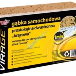 Gąbka samochodowa prostokątna dwustronna 'brązowa' Oferta czasowa