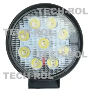 LAMPA ROBOCZA DIODOWA OKRĄGŁA 9-LED x 3W 12V/24V 6148 BOSMA Hit sprzedaży