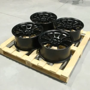 Set of SL04 18x8 ET35 5x100 Matt Black Popularny