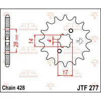 Oferta Zębatka przód C S 13T Honda atv TRX90 96-08 cross CRF125F 14-15 JTF277.13