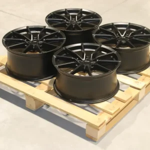 Set of SL02 18x8 ET35 + 18x8,5 ET40 5x114,3 Matt Black Szybka dostawa