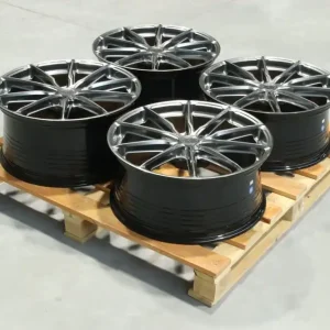 Set of JR37 21x9 ET38 + 21x10 ET44 5x108 Hyper Black Szybka wysyłka