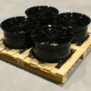 Set of JR37 19x8,5 ET35 5x112 Gloss Black Dostępne od ręki