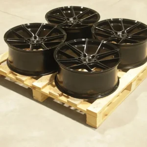Set of JR30 20x9 ET29 5x130 Black Machined w/Tinted Face Nowy