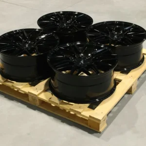 Set of JR28 20x8,5 ET40 5x130 Gloss Black Taniej