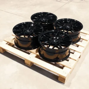 Oferta limitowana Set of JR28 17x8 ET35 4x108 Gloss Black