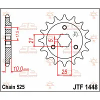 Zębatka przód Suzuki DR650 JTF1448.14 Bestseller