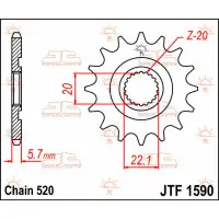 Sprawdź teraz Zębatka przód Yamaha YZ125 05-08 YZ250F 2001-06 JTF1590.12