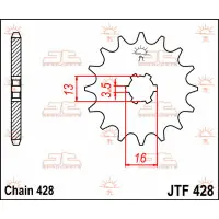 Hit sprzedaży Zębatka przód Suzuki DR-Z70 JTF428.13