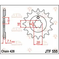 Zębatka przód Yamaha XT 225 1996-07 JTF555.13 Najlepsza cena