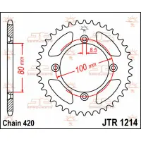 Zębatka tył Honda CRF110F CRF70F CRF80F XR70R XR80R JTR1214.36 Dodaj do koszyka