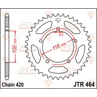 Zębatka tył Suzuki RM60 JTR464.44 Dodaj do koszyka