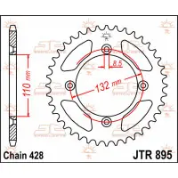 Nowy Zębatka tył KTM 85SX 2004-15 105 SX 07-11 JTR895.46