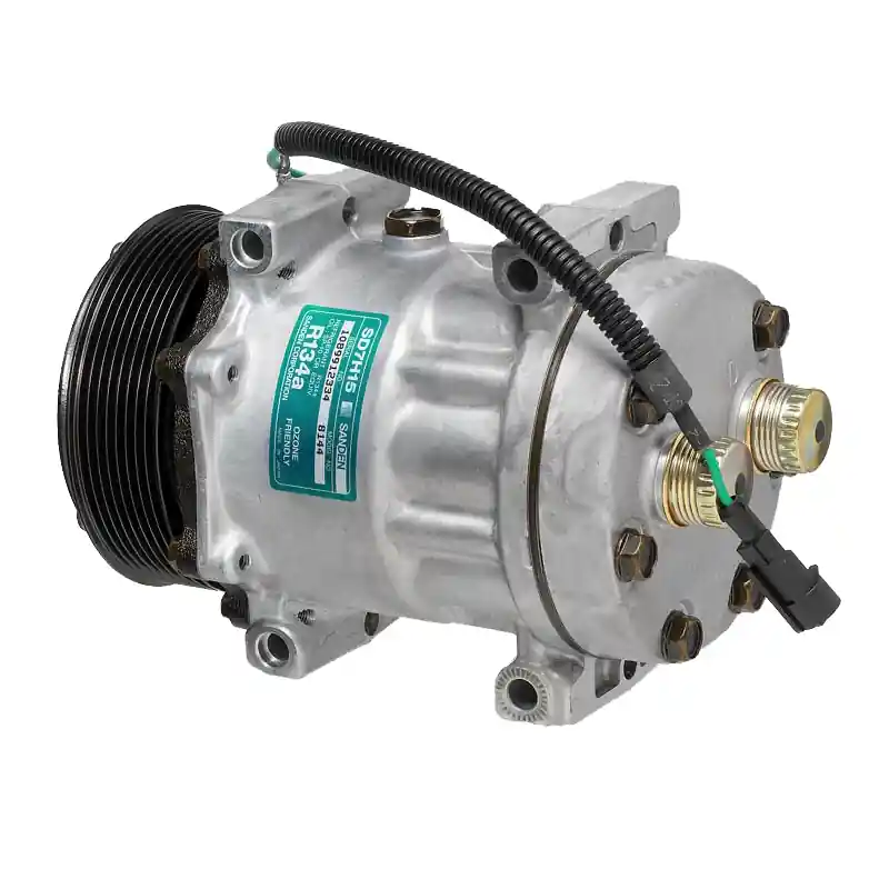 1101404 SPRĘŻARKA / KOMPRESOR KLIMATYZACJI SANDEN SD7H15 119MM 8PV 12V H/ROT MD CASE JCB (ROWKI PRZY KORPUSIE SPRĘŻARKI) Kup online