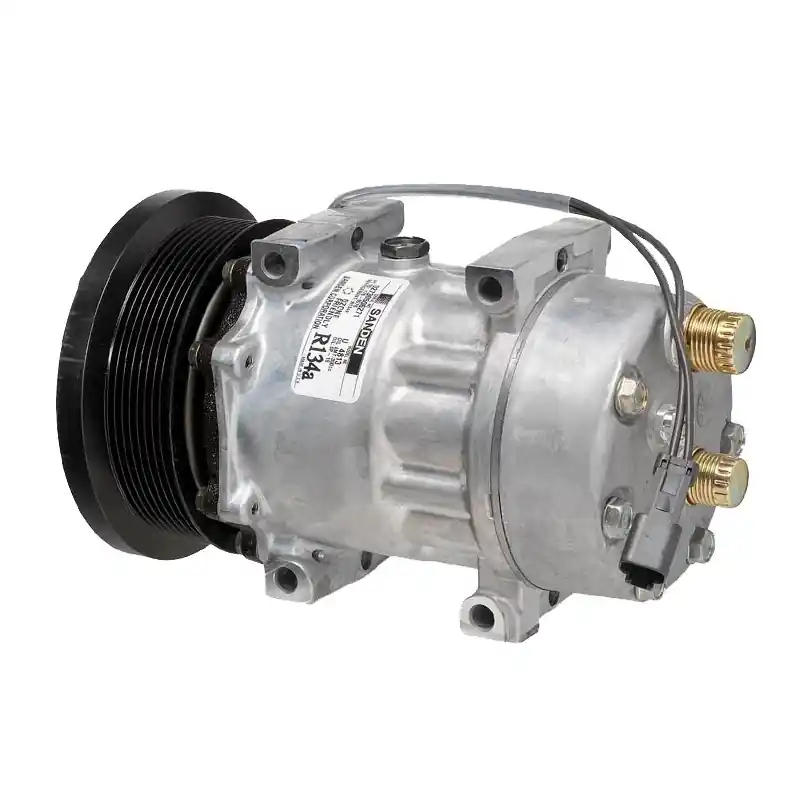 1101353 SPRĘŻARKA / KOMPRESOR KLIMATYZACJI SANDEN SD7H15 132MM 8PV 12V V/OR CLAAS LEXION XERION CATERPILLAR CHALLENGER Ekspresowa dostawa