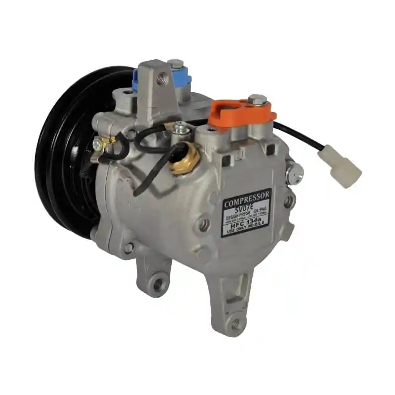 1103977 SPRĘŻARKA / KOMPRESOR KLIMATYZACJI DENSO SV07E 1GA 110MM KUBOTA TAKEUCHI MAROOKA Do wyczerpania zapasów