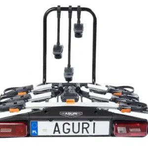 Ostatnie sztuki Bagażnik na hak Aguri Active Bike Pro 3 srebrny