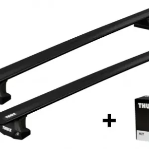 THULE stopy Evo Fixpoint 7107 + belki WingBar EVO czarne + KIT dopasowujący Rabat