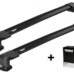 Hit sprzedaży THULE stopy EDGE 7207 + belki WingBar Edge czarne + KIT dopasowujący